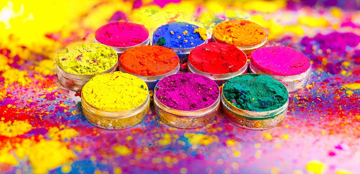 Colorful World Made From Powder There Are No Lines As To Where The By Deborah Kristina Medium Colorful World Made From Powder There Are No Lines As To Where The By Deborah Kristina Medium