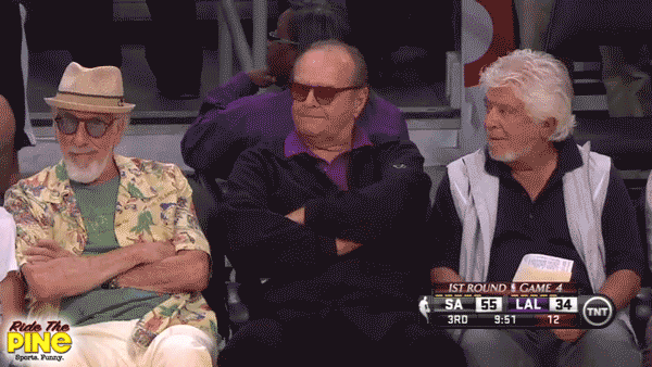 This Jack Nicholson Gif Sums Up The Lakers Season By Alex B Ride The Pine Medium