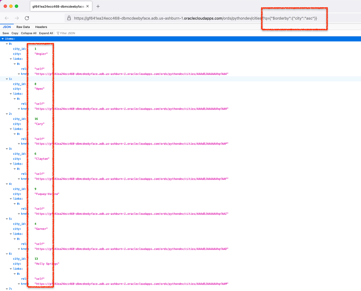 Python or Filtering in Queries: sorting JSON responses from an Oracle  Database | by Chris Hoina | Dev Genius