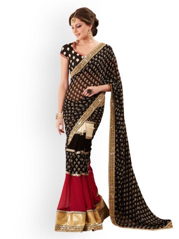 fancy sarees myntra