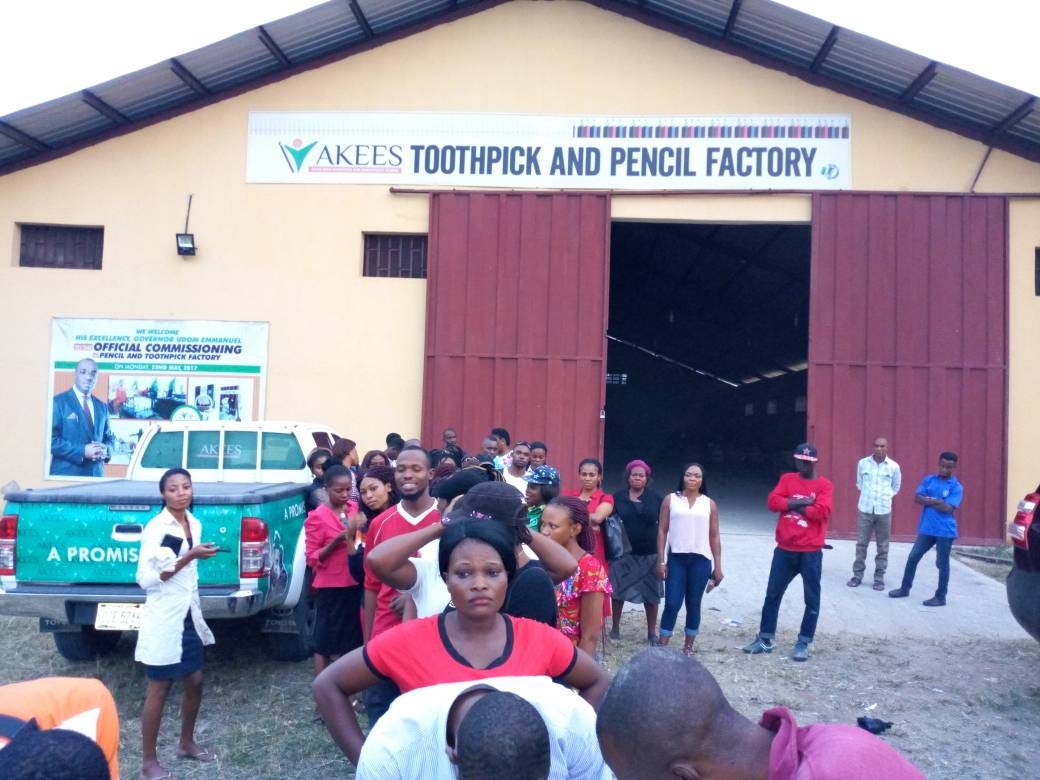 Akwa Ibom News Akees Toothpick And Pencil Factory Resumes From Christmas Break By Justus Edet Medium