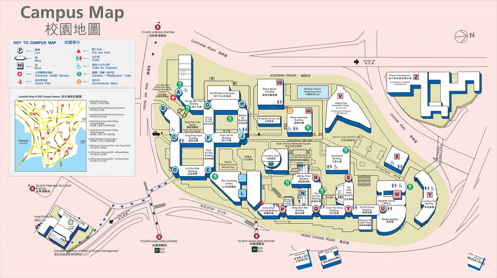 Chatham University Campus Map Wayfinding At The Hong Kong Polytechnic University | By Keith Tam |  (In)Visible (De)Signs | Medium