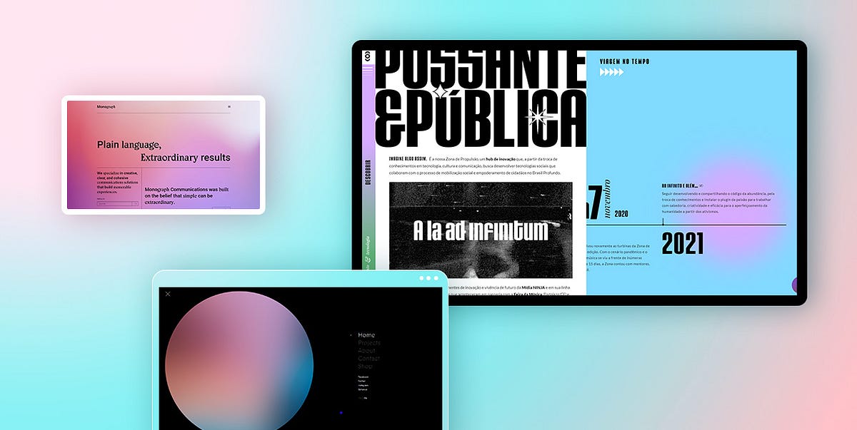 24 Beautiful Examples of Gradient Websites