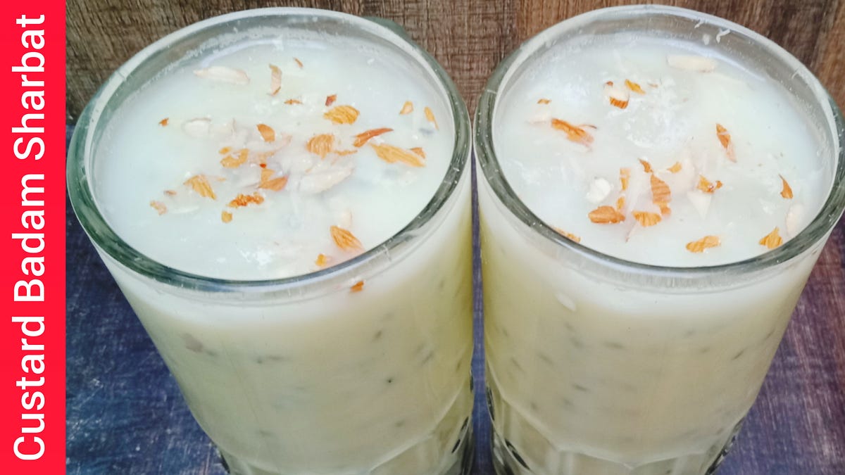 Almond Milk Custard Drink. How to make the best Almond custard… by KK