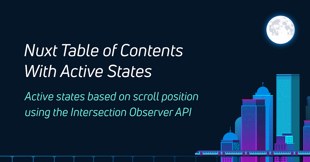 Nuxt Table Of Contents With Active States