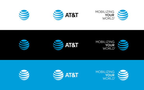 at&t logo white