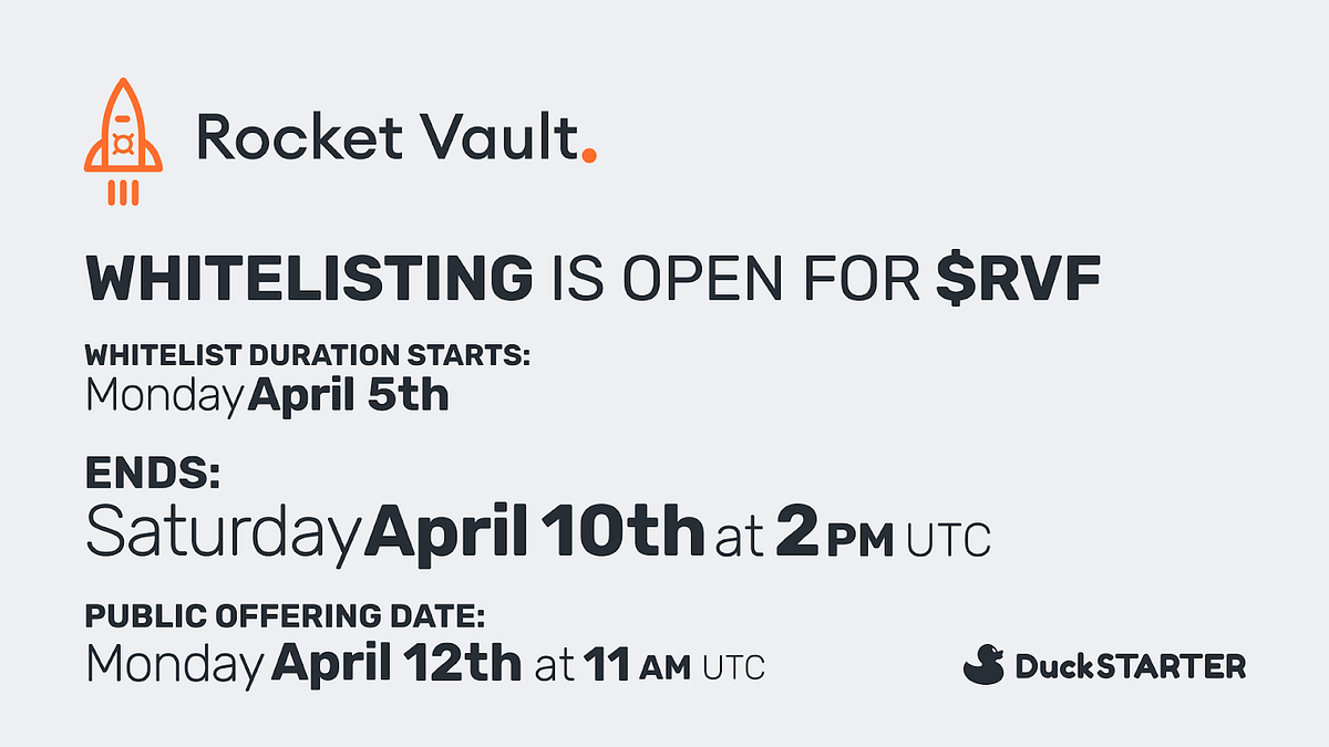 Rocket Vault DuckSTARTER Whitelist by Zoran Spirkovski DuckDAO Medium