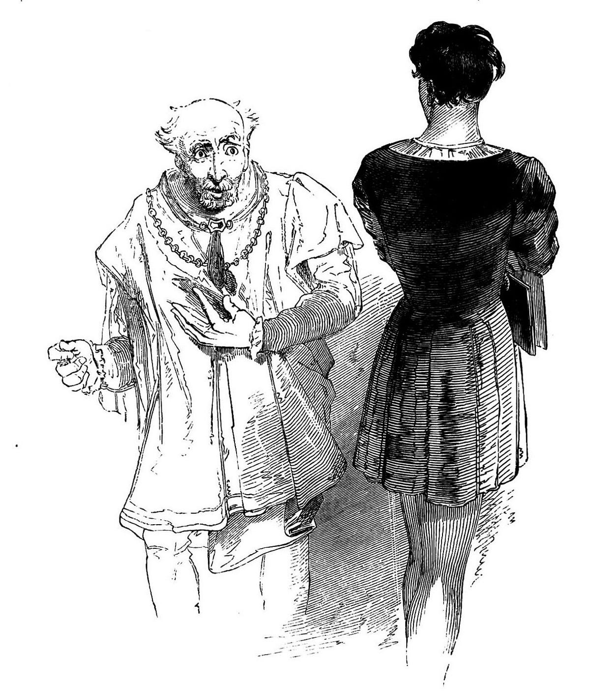 The “fishmonger” scene Hamlet & Polonius by Cory Howell Bites of