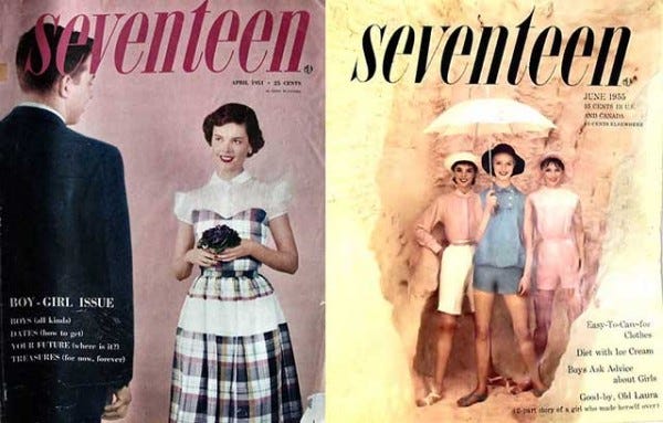 When We Were Seventeen A History In 47 Covers By The Awl The Awl Medium When We Were Seventeen A History In 47 Covers By The Awl The Awl Medium