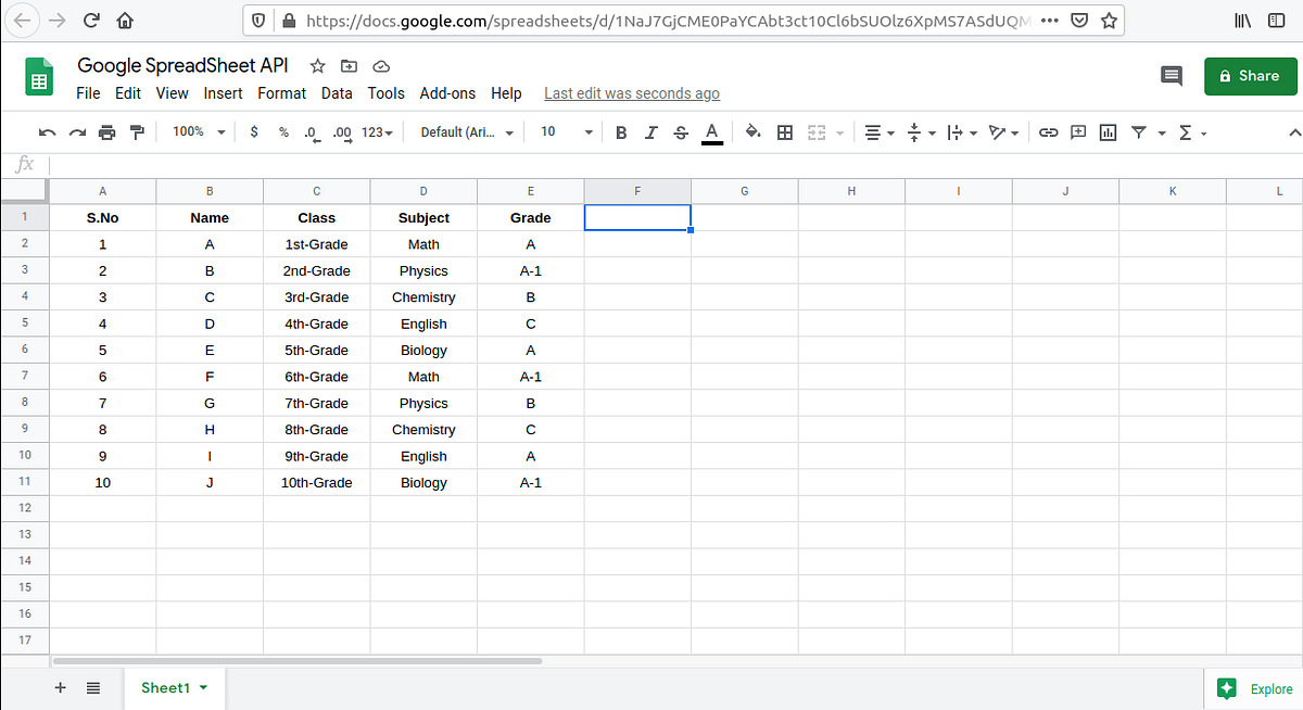 How to create Google Spreadsheet API and Build an Android App by
