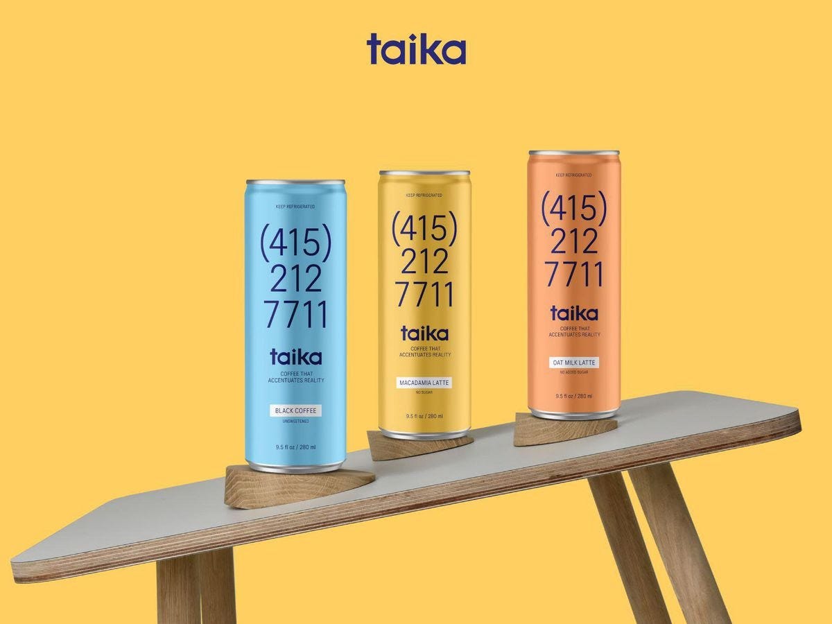 Why DTC coffee brand 'Taika' prints a large phone number on every can of coffee they sell