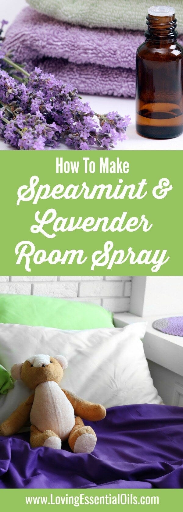 How to Make Spearmint Lavender Essential Oil Room Spray