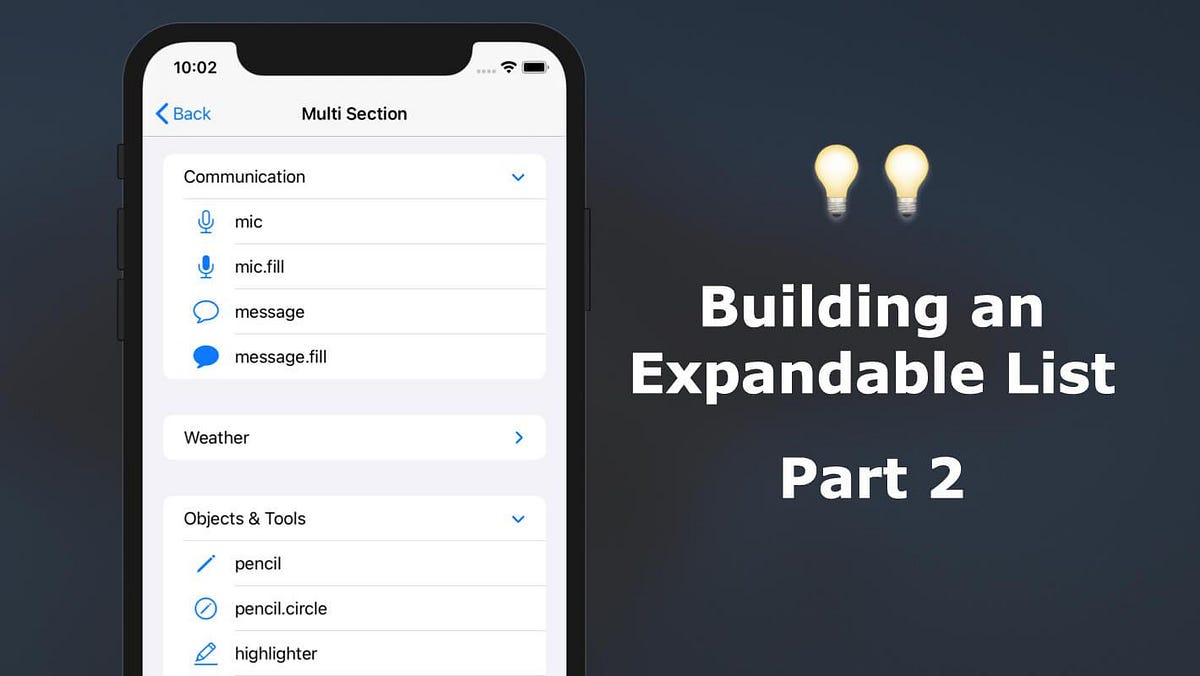 Building an Expandable List Using UICollectionView: Part 2 | Level Up Coding