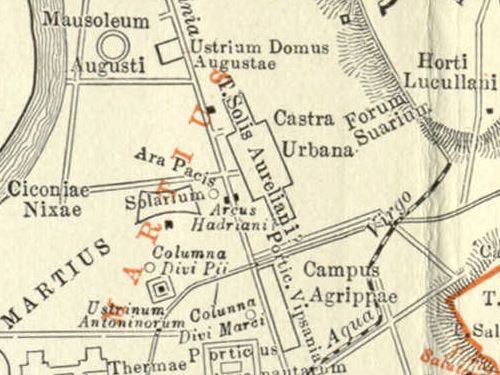 Campus Martius Rome Map One Of Rome's Major Monuments Has Gone Missing | By Alun Salt | Alun Salt