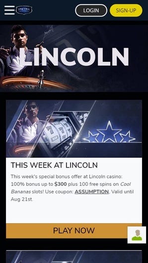 Lincoln casino bonus codes 2020