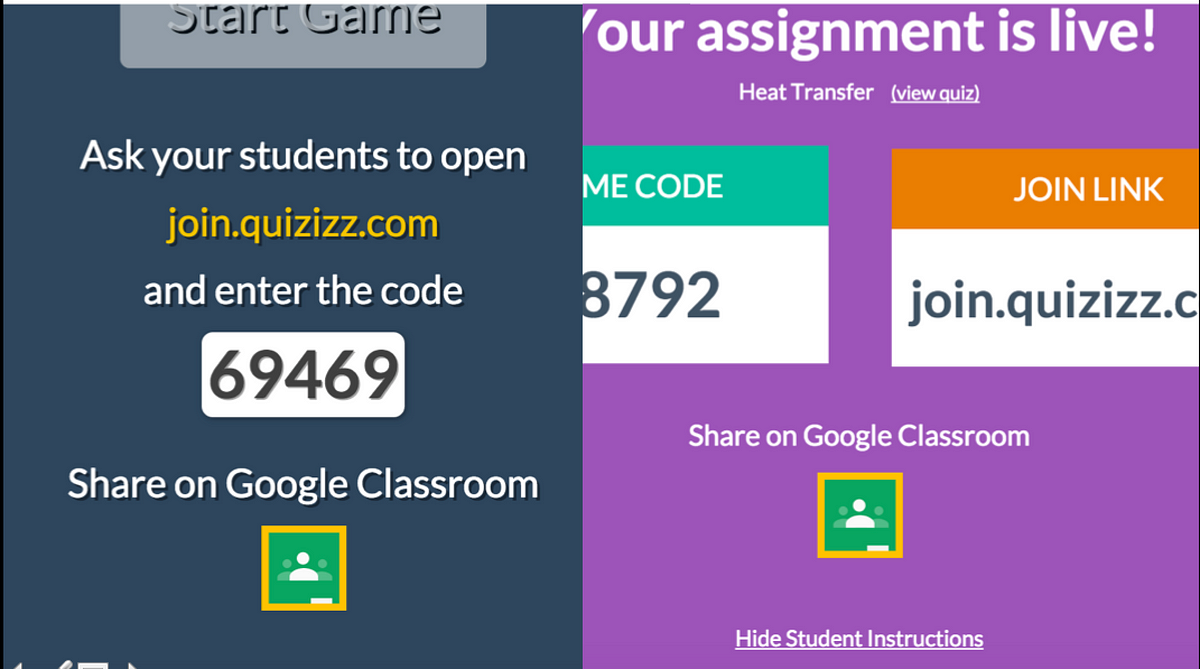 Google Classroom Quizizz