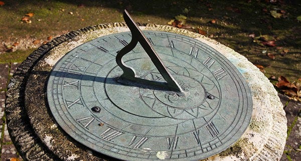 An ancient sundial