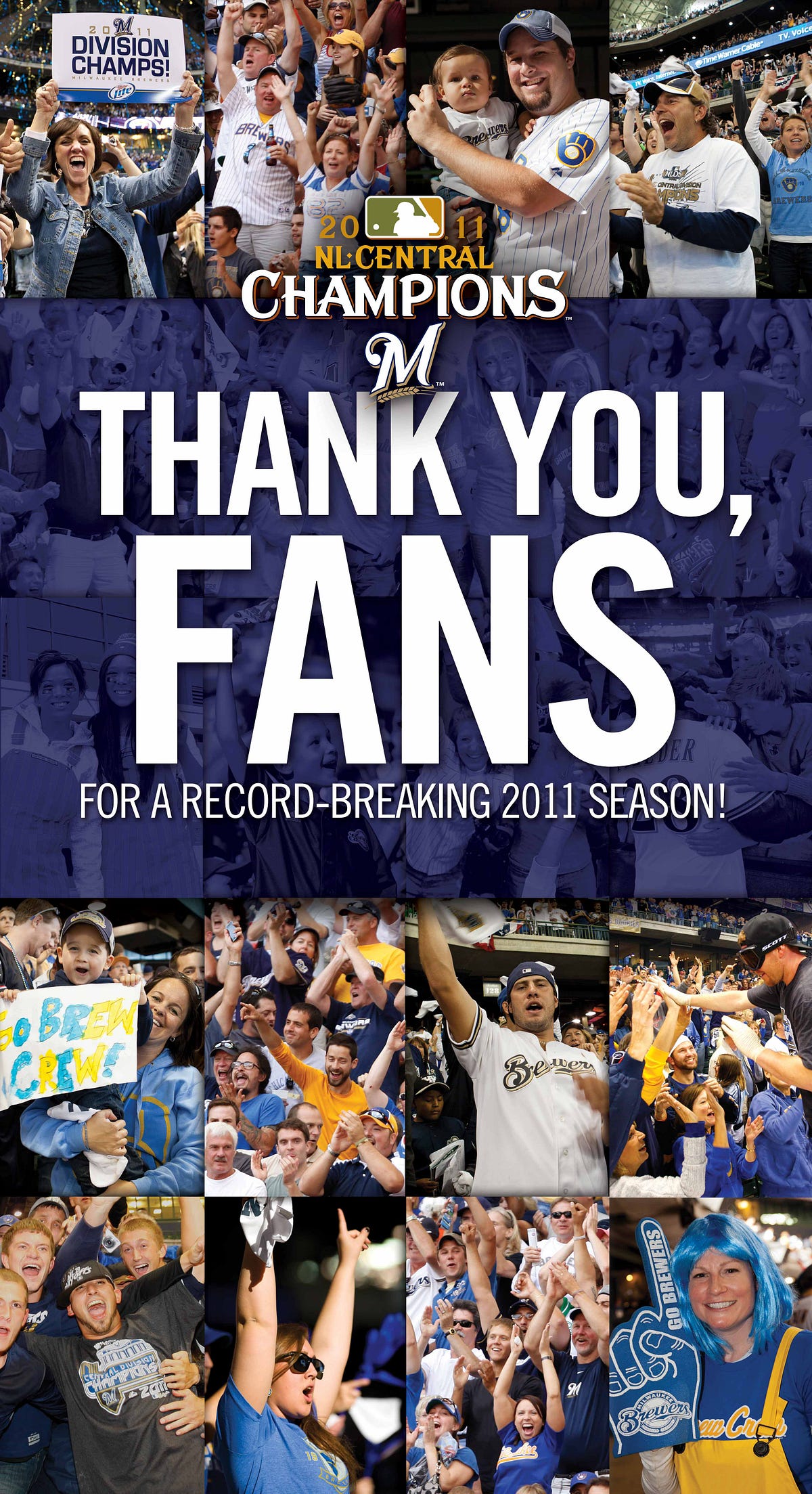 Thank You, Brewers Fans! by Caitlin Moyer Medium