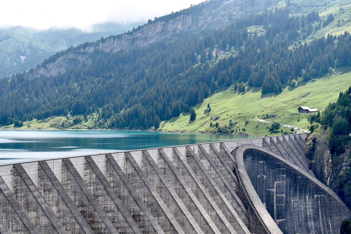 When the Dam Breaks. A Poem by Jonathan Greene Assemblage Medium