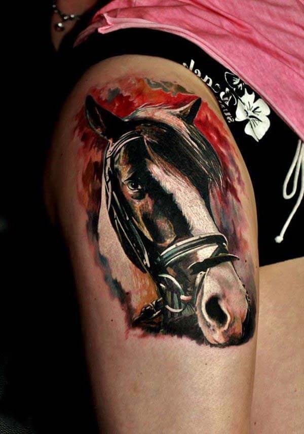 Horse Tattoos Symbol of Nobility, Freedom And Power by