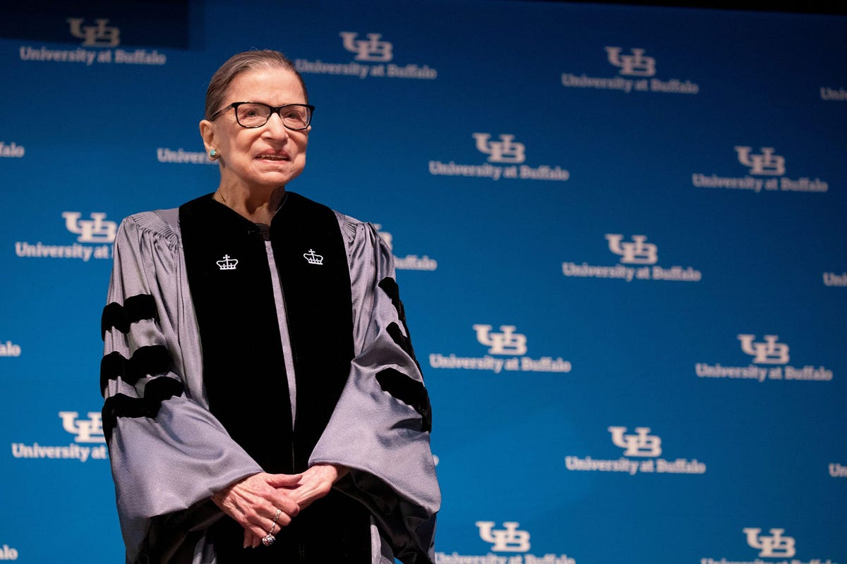 Health of Supreme Court justice Ruth Bader Ginsburg concern in election.