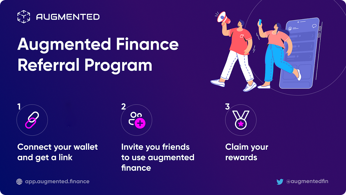 Augmented Finance Referral Program Refer a Friend and Earn AGF Tokens