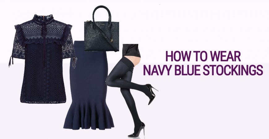 navy blue fishnets