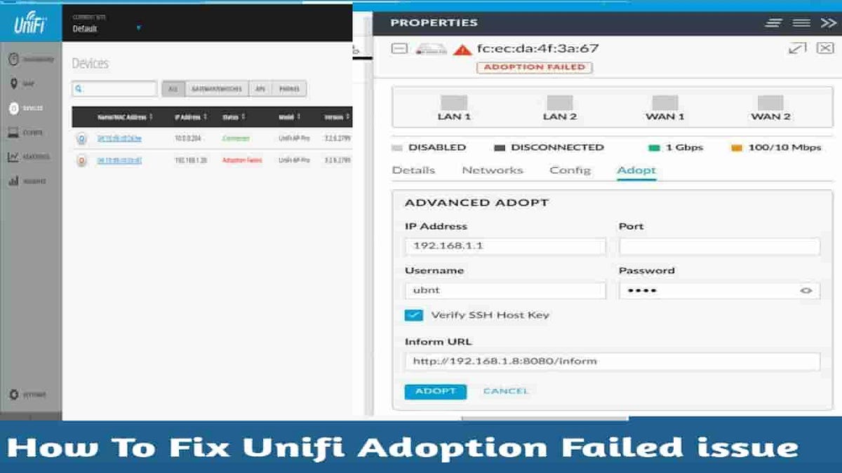 Unifi adoption failed? Fixed it easily 2020 — SolutionUnifi | by Anthony  Morris | Medium