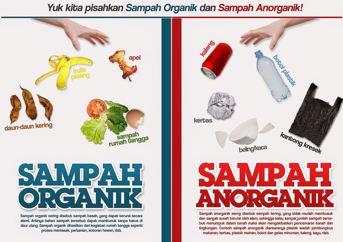  Pengertian sampah  anorganik dan organik jati edukasi 