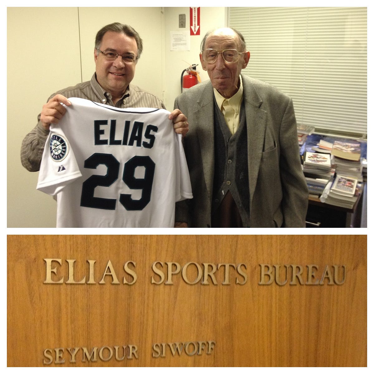 Mariners PR Visits The Elias Sports Bureau By Mariners PR From The 