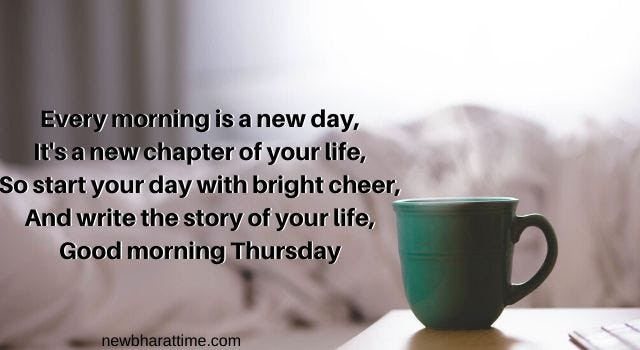 Good Morning Thursday Blessings Quotes Status For Whatsapp 2020