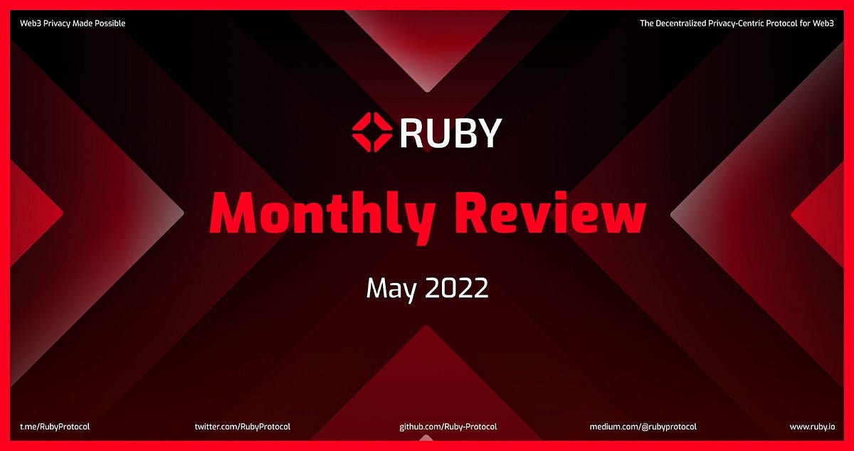Ruby Protocol Monthly Review — May 2022