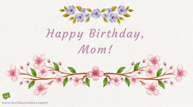 happy bday to mom
