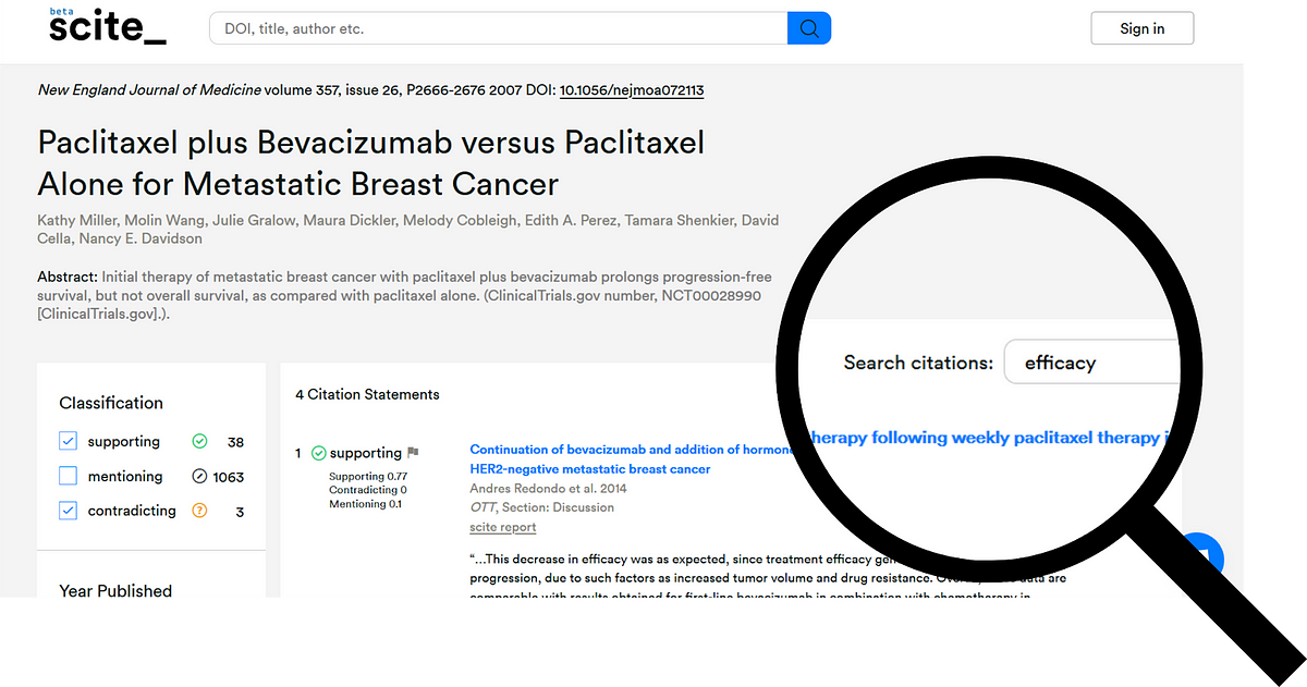 Don T Just Filter Search You Can Now Search The Citation By Scite Medium