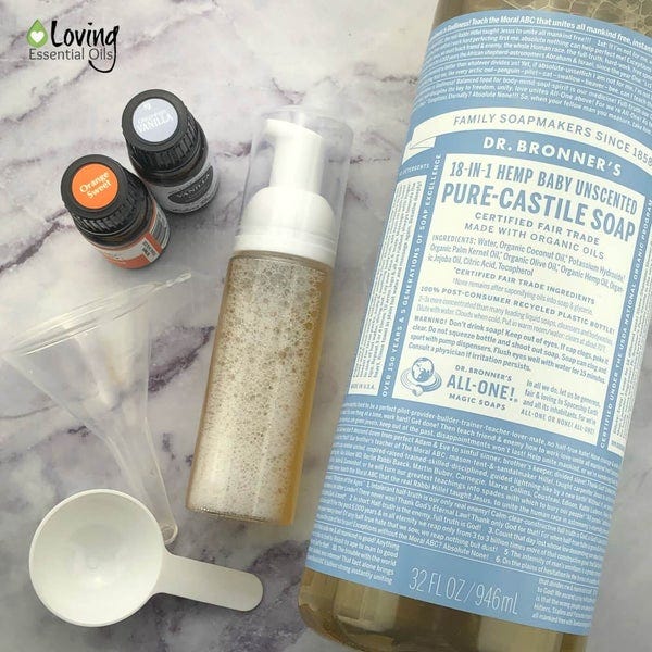 DIY Orangesicle Foaming Hand Soap Recipe — Kid Friendly