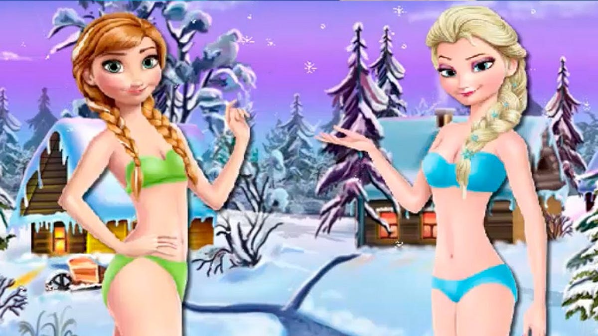 Elsa and Anna Winter Dress Up Frozen Games HD - Video for Ba