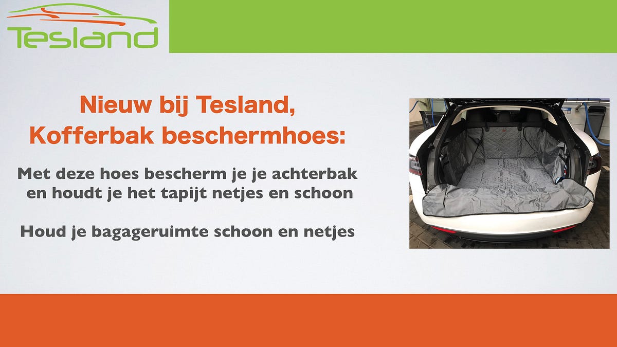 Tesland Tesla Accessories Kofferbak Beschermhoes By Viresh 