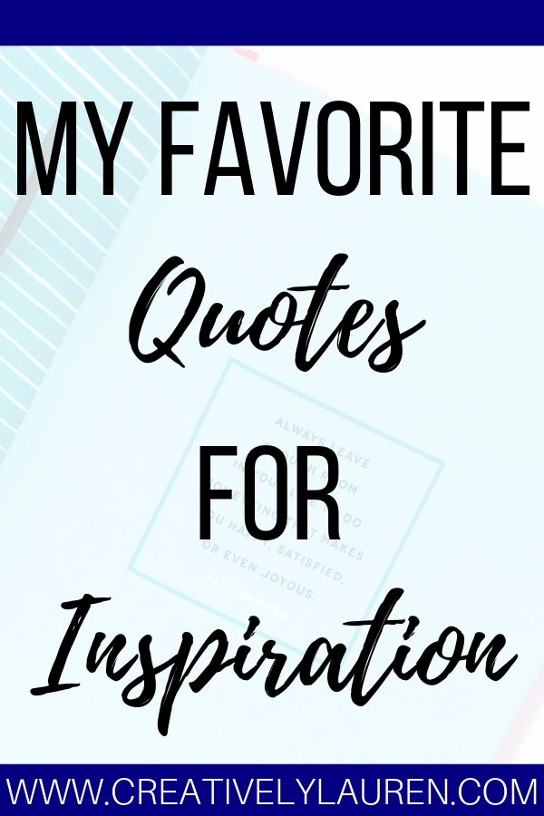 what is your favorite quote and why essay