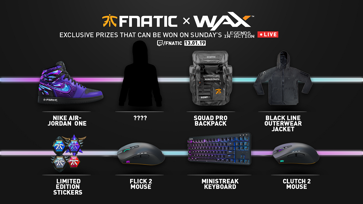 Fnatic x WAX: the leading eSports organization teams with WAX to gift a new  kind of gaming merchandise | Worldwide Asset eXchange | by WAX io | WAX.io  | Medium