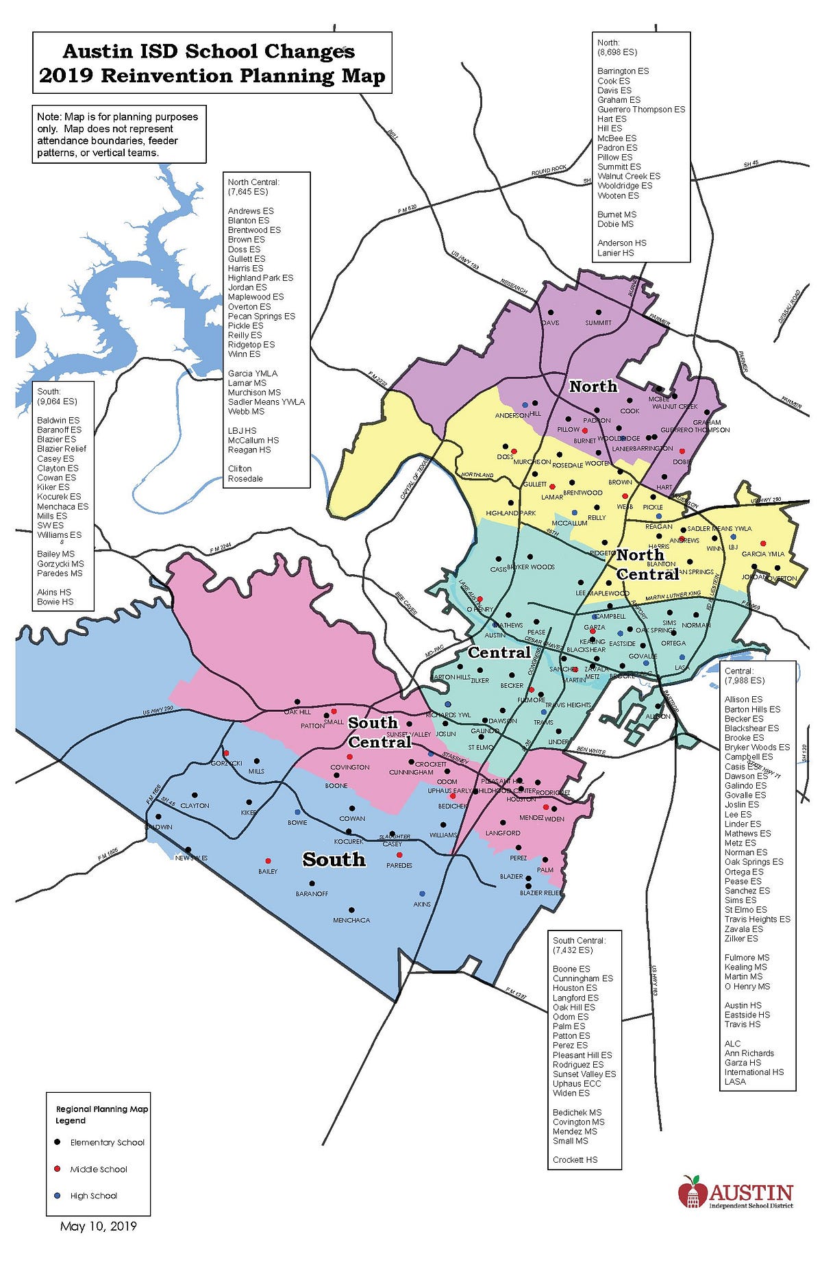 AISD Proposes New ReZoning Map, School Closures by Araliya