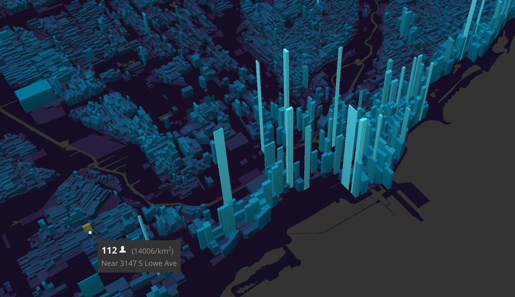 Dive into large datasets with 3D shapes in Mapbox GL