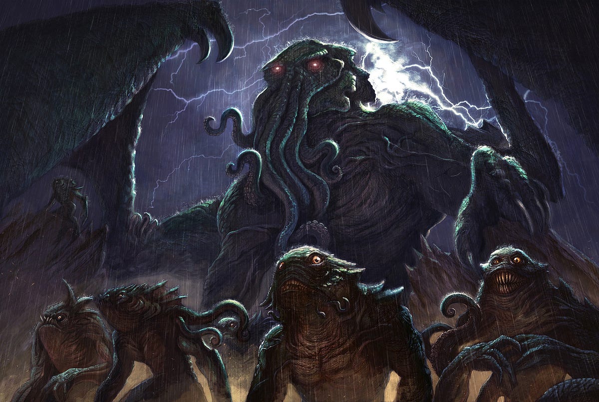 Cthulhu is one of the Great Old Ones created by H. P. Lovecraft. 