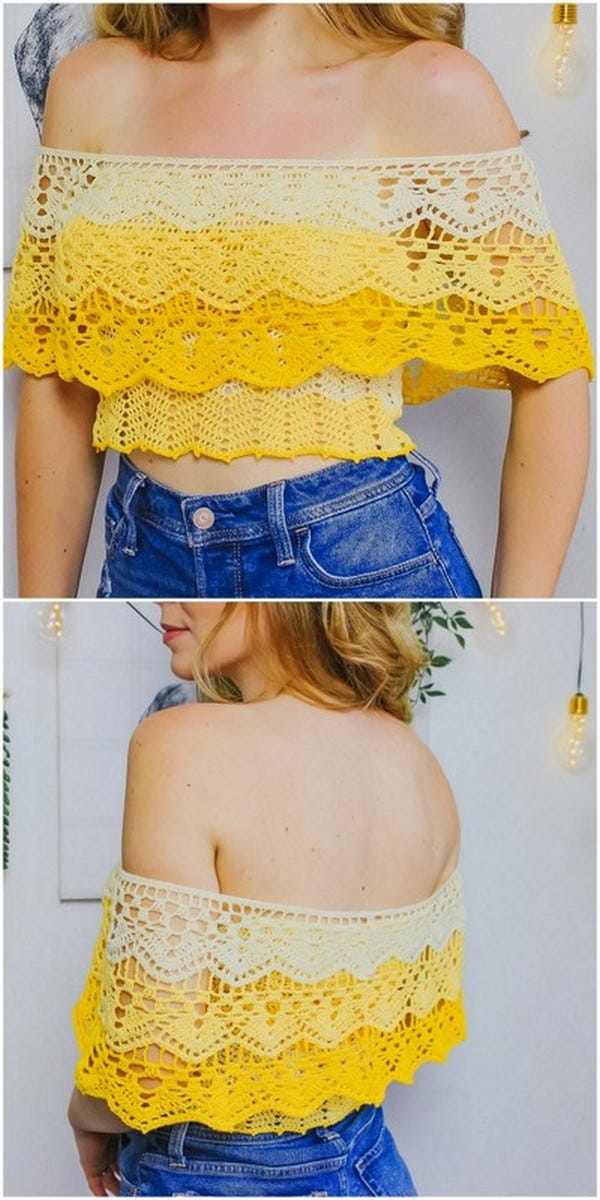 crochet sweater top