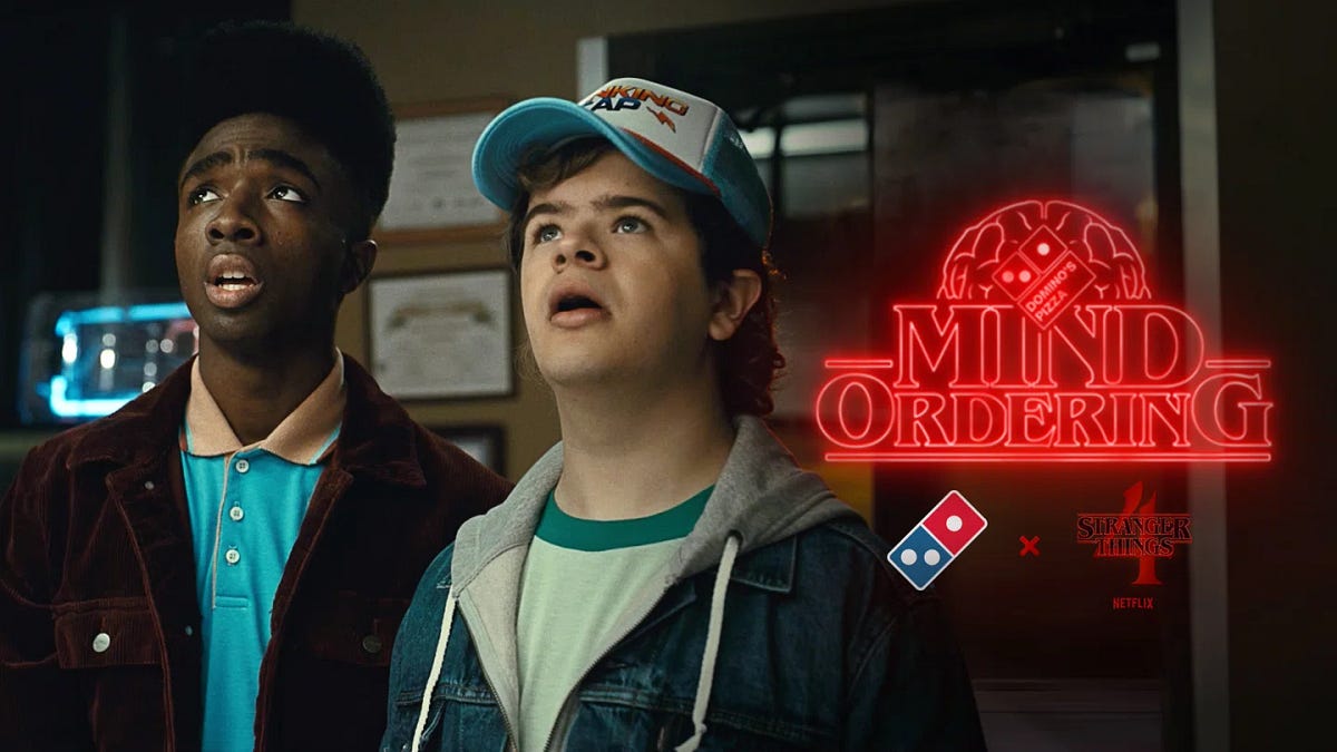 Stranger Things Season 4. Partnerships with Domino’s Pizza newest… by Tan Ying Ying Brand
