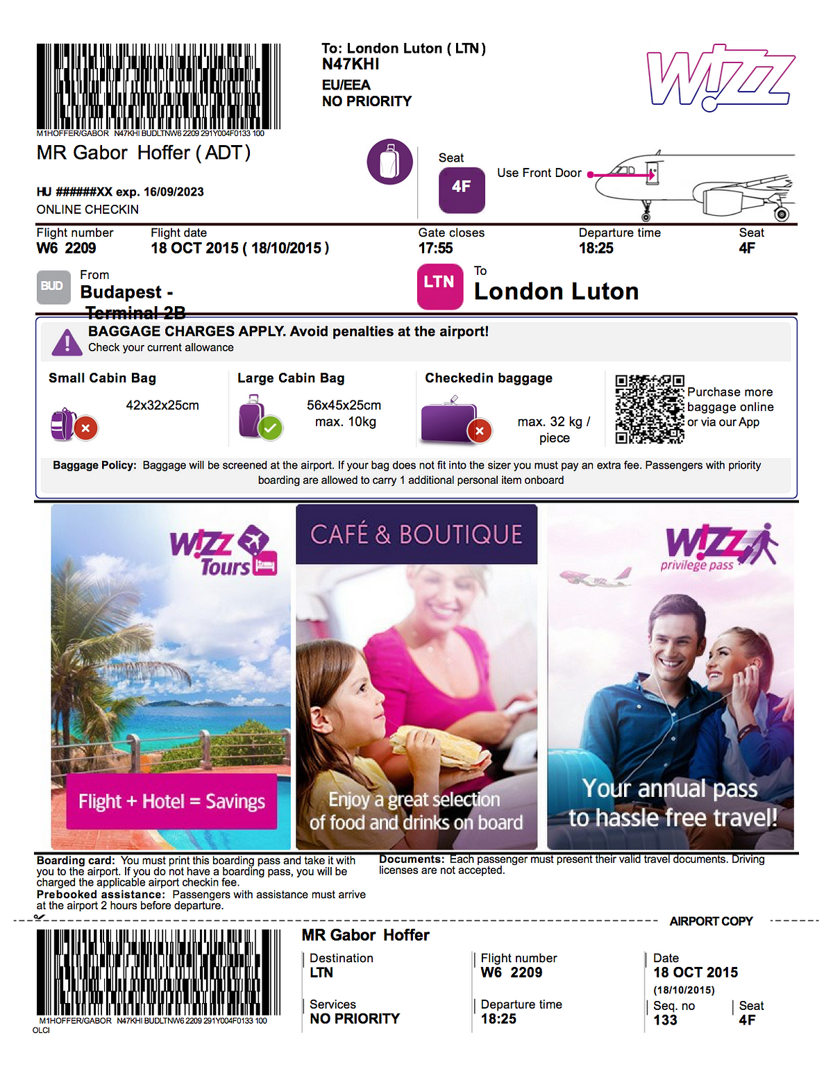 Dear Wizzair, the ticket!. A 4 hour project to create a better… | by Hoffer  Gábor | Medium