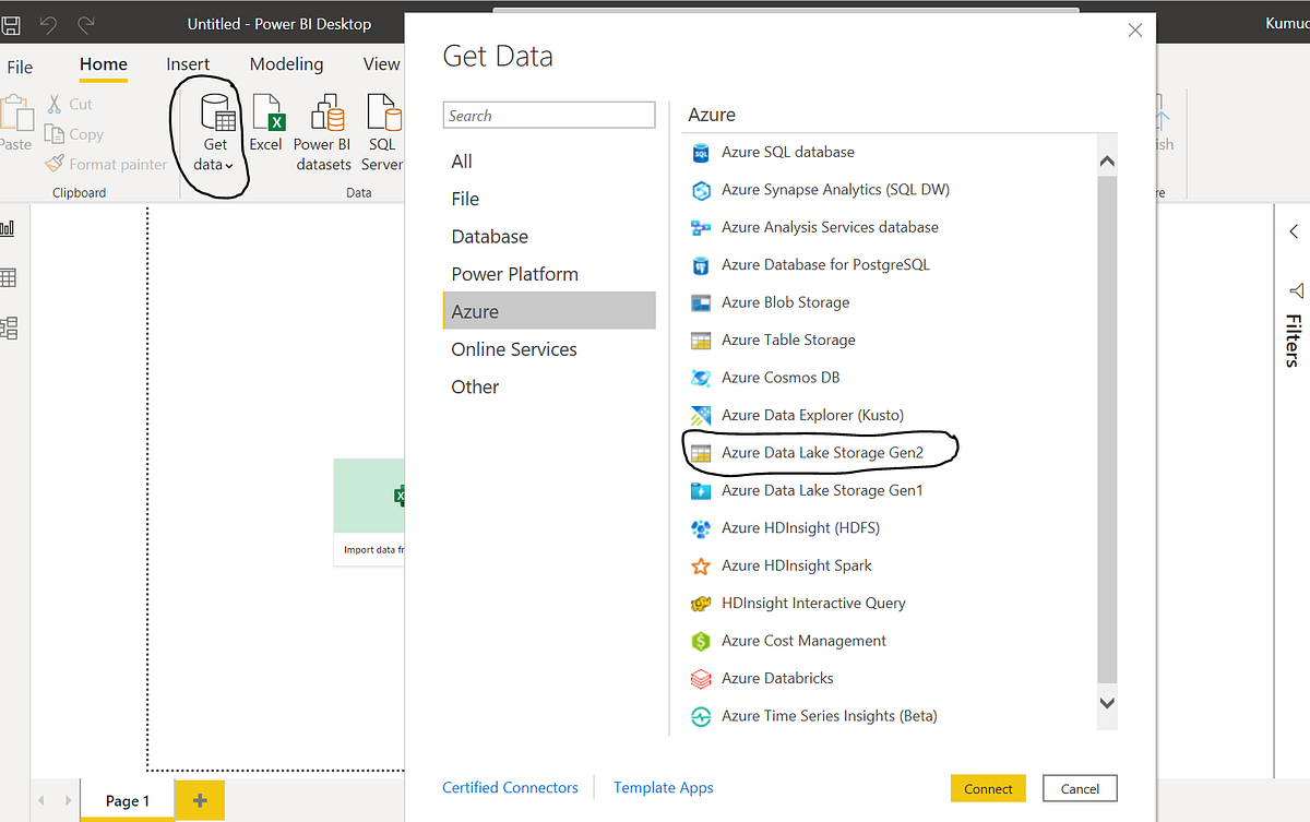 How to access data from Azure Data Lake Storage using Power BI by
