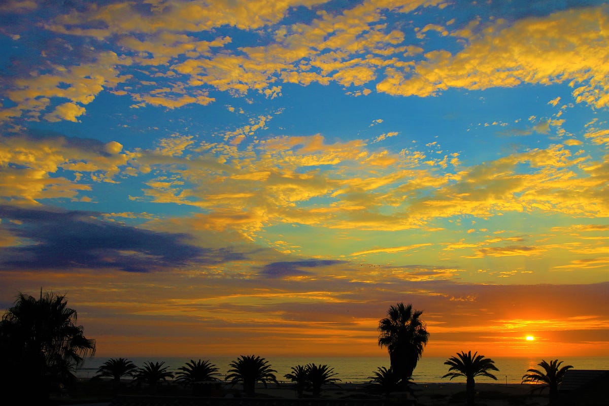 picture Sky Sunrise Early Morning Scenery Drawing the magic of a sunset the story behind