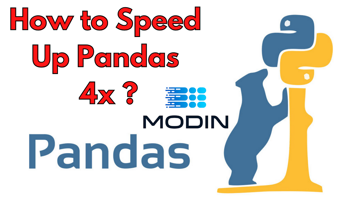 A couple of weeks back, I came across this amazing library(modin pandas) that speeds up the existing pandas’ code almost 4x by changing just one lin