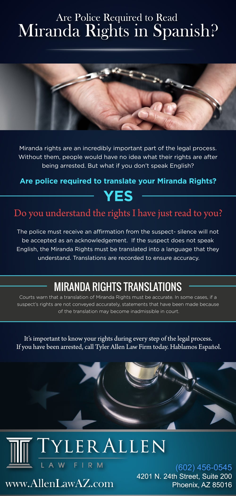 Are Police Required to Read Miranda Rights in Spanish? | by Tyler Allen |  Medium