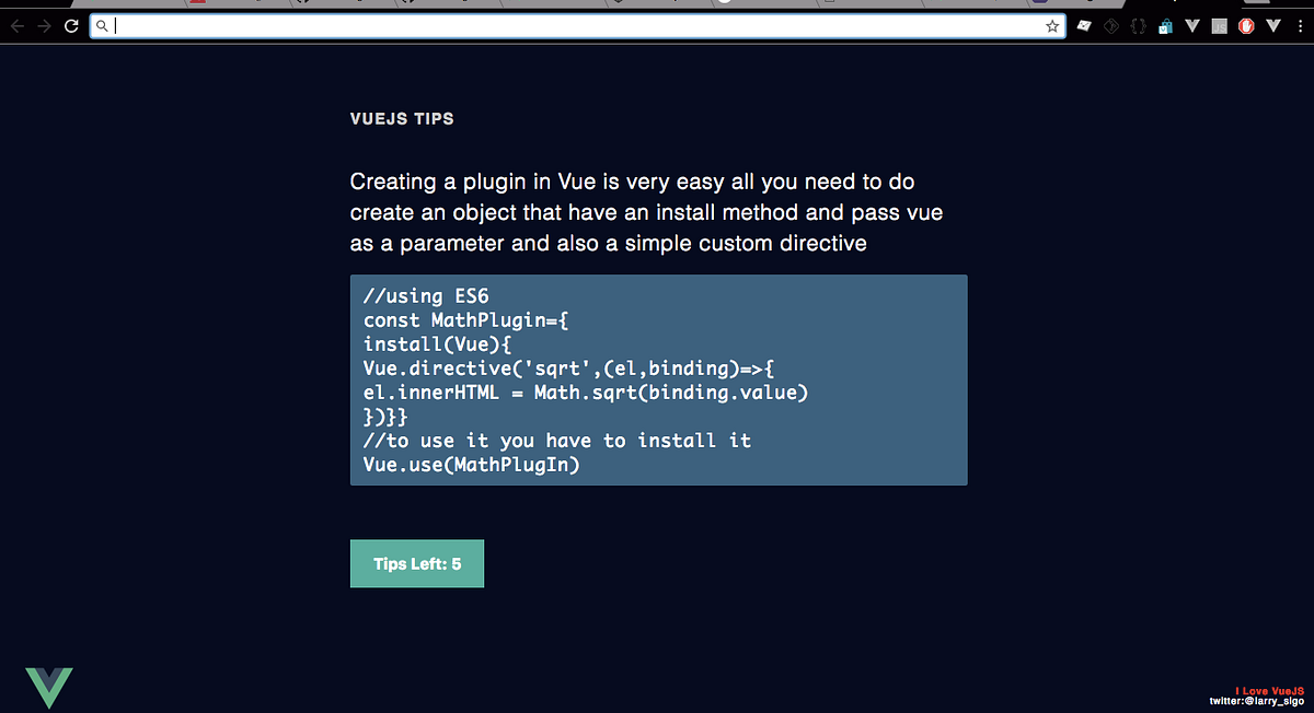 Building a VueJS Tips Chrome Extension With VueJS by Bensigo Egwey